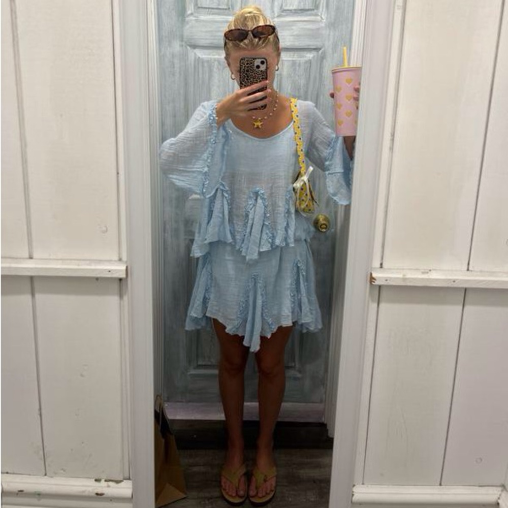 RARE ✨NEW!✨ Free People Getaway Co-Ord in 🩵🩵 Light Blue 🩵 size XS! 🩵🩵